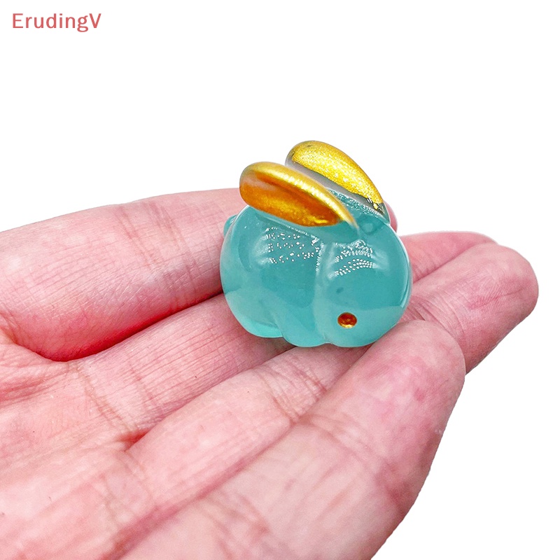 [ErudingV] 1 Tượng Thỏ Dạ Quang Trang Trí Nội Thất [Mới]