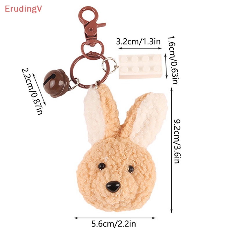 [ErudingV] Móc Khóa Thỏ Bông Tai To Dễ Thương Trang Trí Ba Lô [Mới]