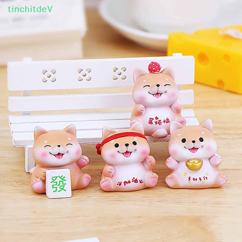 [TinchitdeV] Mô Hình Chú Chó May Mắn Bằng Nhựa Resin Trang Trí Nội Thất / Vườn / Xe Hơi [Mới]