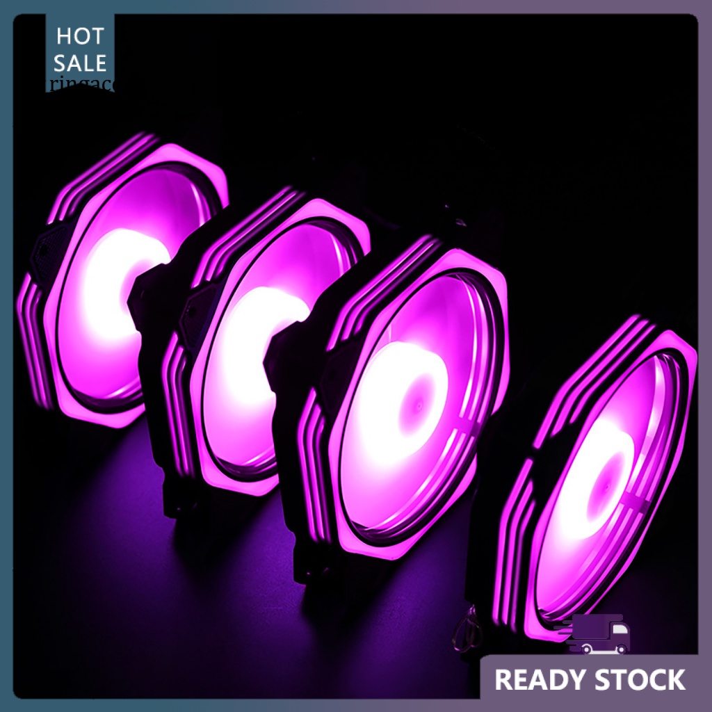 Quạt Tản Nhiệt RGA RGB Ít Ồn Kích Thước 12cm Tích Hợp Đèn LED Nhỏ Gọn Tiện Dụng Cho Máy Tính