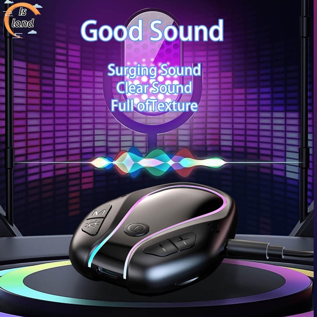 Máy Nghe Nhạc Mp3 Gr07 Bluetooth Có Đèn Nền Nhiều Màu Sắc Dành Cho Xe Hơi