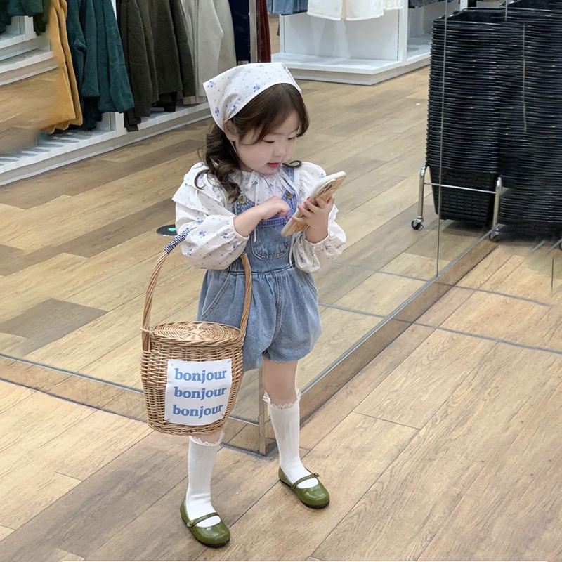 Yếm jean đùi bí dễ thương cho bé gái