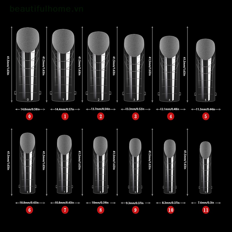 Bộ 120 Móng Tay Giả Ballerina Dáng Dài Che Phủ Toàn Diện