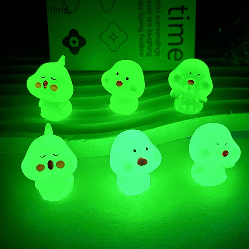 Tượng Gà Hoạt Hình Ba Chiều Bằng Nhựa Resin Màu Dạ Quang Dễ Thương Để Bàn Trang Trí Nhà Cửa / Xe Hơi