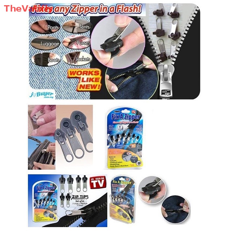 Bộ 6 Dây Kéo Thay Thế Có 3 Kích Cỡ Khác Nhau