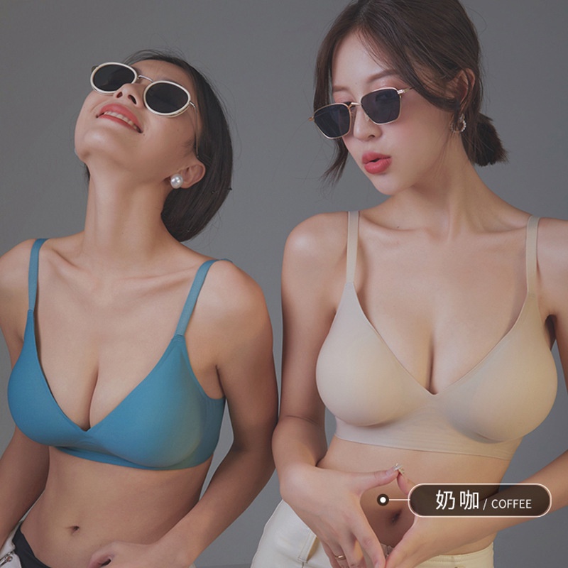 Áo Lót Nâng Ngực Không Gọng Thép Dày Dặn Thời Trang Cho Nữ
