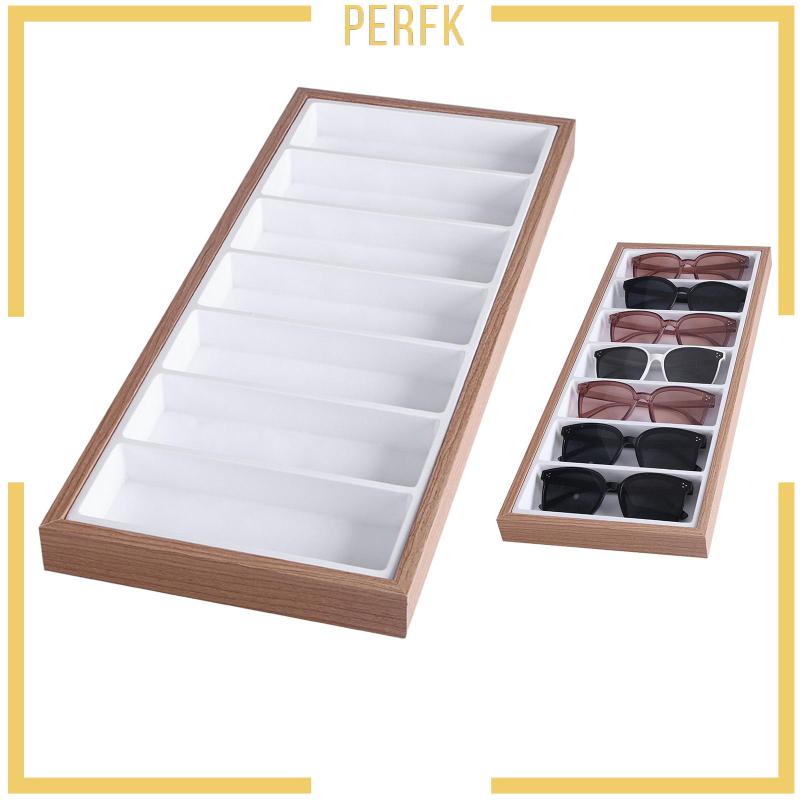 [Perfk] Khay Đựng Kính Mát / Trang Sức Có Thể Xếp Chồng Lên Nhau Màu Xám