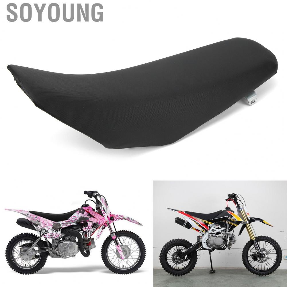 Soyoung Motorcycle Seat Assembly  Black Motorcycle Seat  Fit for Honda CRF110 CRF110F 2013‑2016 Dirt Bike Motorcycle Seat