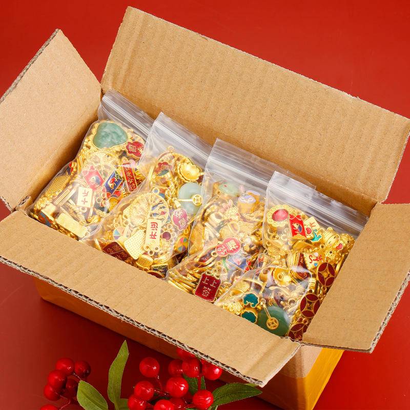 Bộ 50 Phụ Kiện Treo Trang Sức Bằng Hợp Kim Phong Cách Trung Hoa Độc Đáo DIY