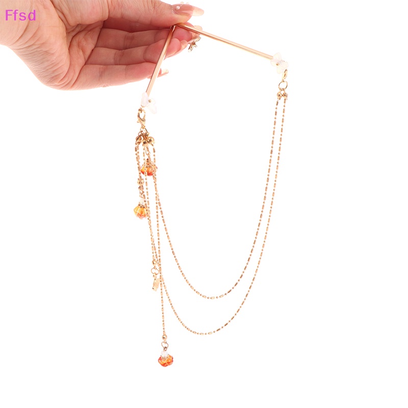 {Ffsd} Trâm Cài Tóc Hai Sợi Phong Cách Trung Hoa Cổ Điển * Bán Chạy