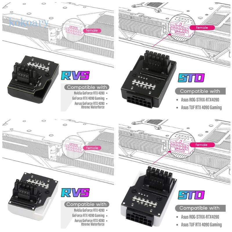 Đầu Nối Chuyển Đổi Nguồn Điện KOK ATX3 0 12VHPWR 12 + 4Pin 450W Cho RTX 4090 4080