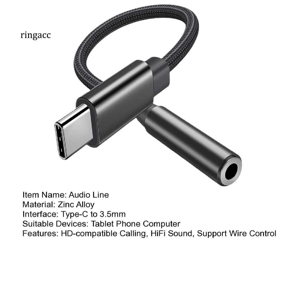 Cáp Chuyển Đổi Âm Thanh Type-C Sang 3.5mm HD Chuyên Dụng Cho Điện Thoại Thông Minh