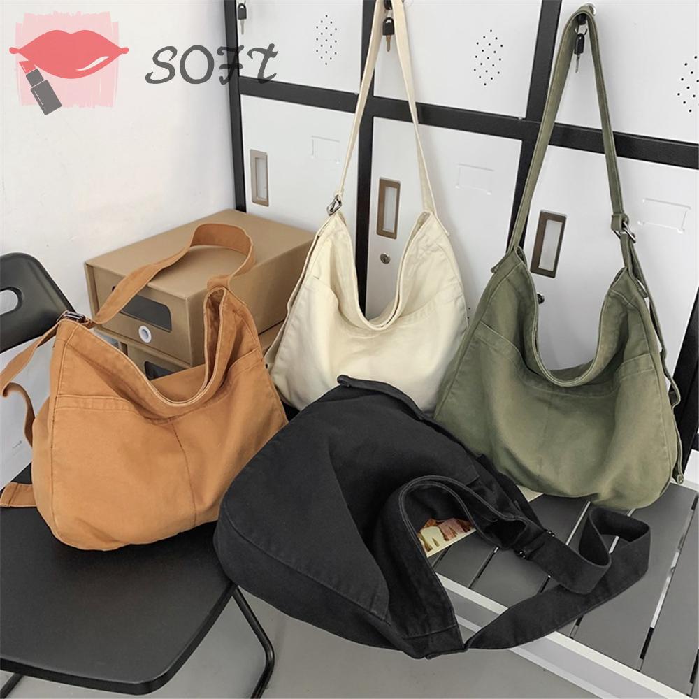 Túi Xách Canvas Sức Chứa Lớn Phong Cách Boho Thời Trang