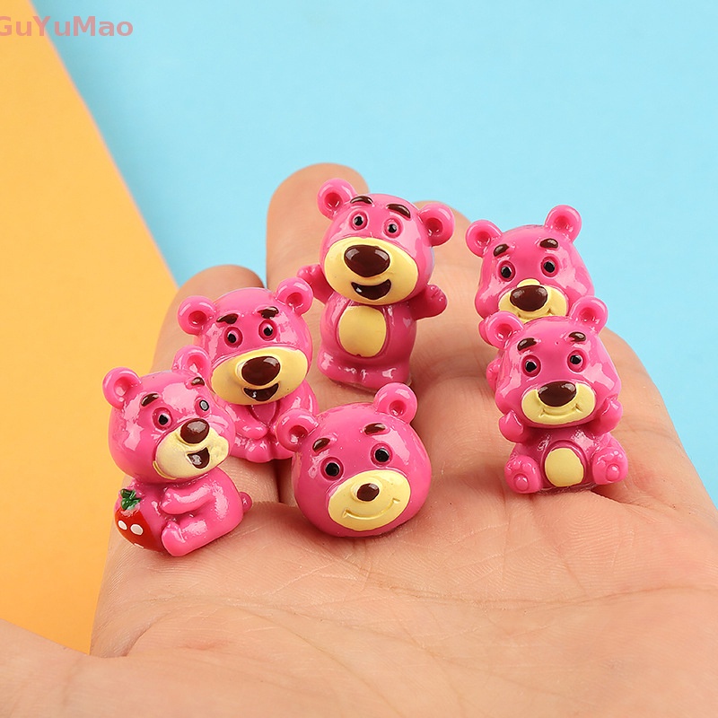 [cxGUYU] Kẹp Tóc Trang Trí Điện Thoại Hình Gấu Dâu Tây Dễ Thương DIY PRTA