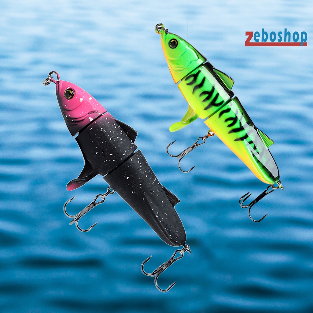 Mồi Câu Cá Nổi 3 Khúc 11cm / 24g Bằng Nhựa Cứng Có Thể Xoay Được