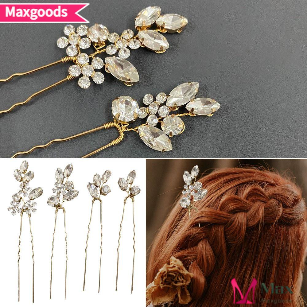 Bộ 4 Cài Tóc Hoa Thời Trang Cho Cô Dâu