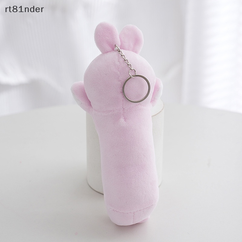 Rt Móc Khóa Thỏ Nhồi Bông Dài Mềm Mại Đáng Yêu