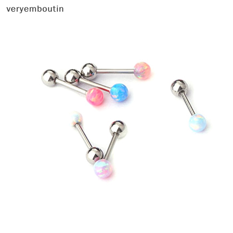 1 Khuyên Tai Dạng Xoắn Ốc Nhiều Màu Sắc Đính Đá Opal Cho Nữ