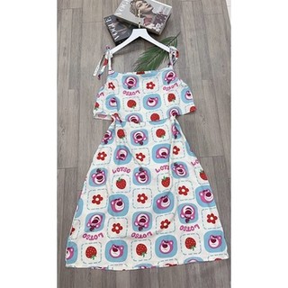ĐẦM TOLE GẤU DÂU (L-XL-XXL)