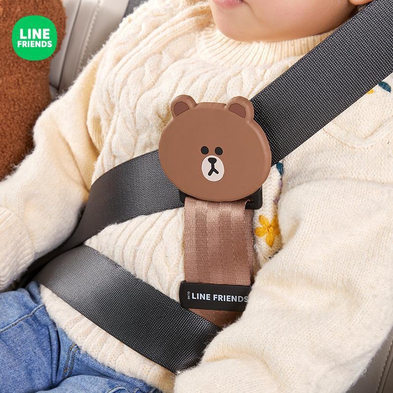 Line Friends Vỏ Bọc Dây Đai An Toàn Chống Té Ngã Cho Bé Trên Xe Hơi