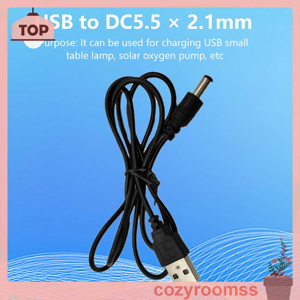 Bộ ChuyểN ĐổI NguồN ĐiệN USB Sang DC5.5x2.1mm Chuyên NghiệP Cho ĐèN BàN