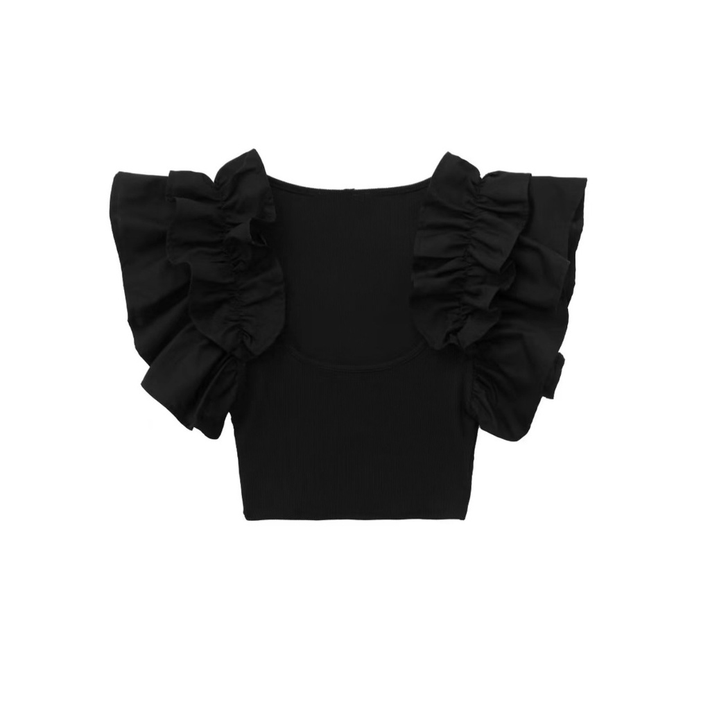 Uibey Áo Vest Lưng Cao Xếp Chồng Lên Nhau UIBEY 096