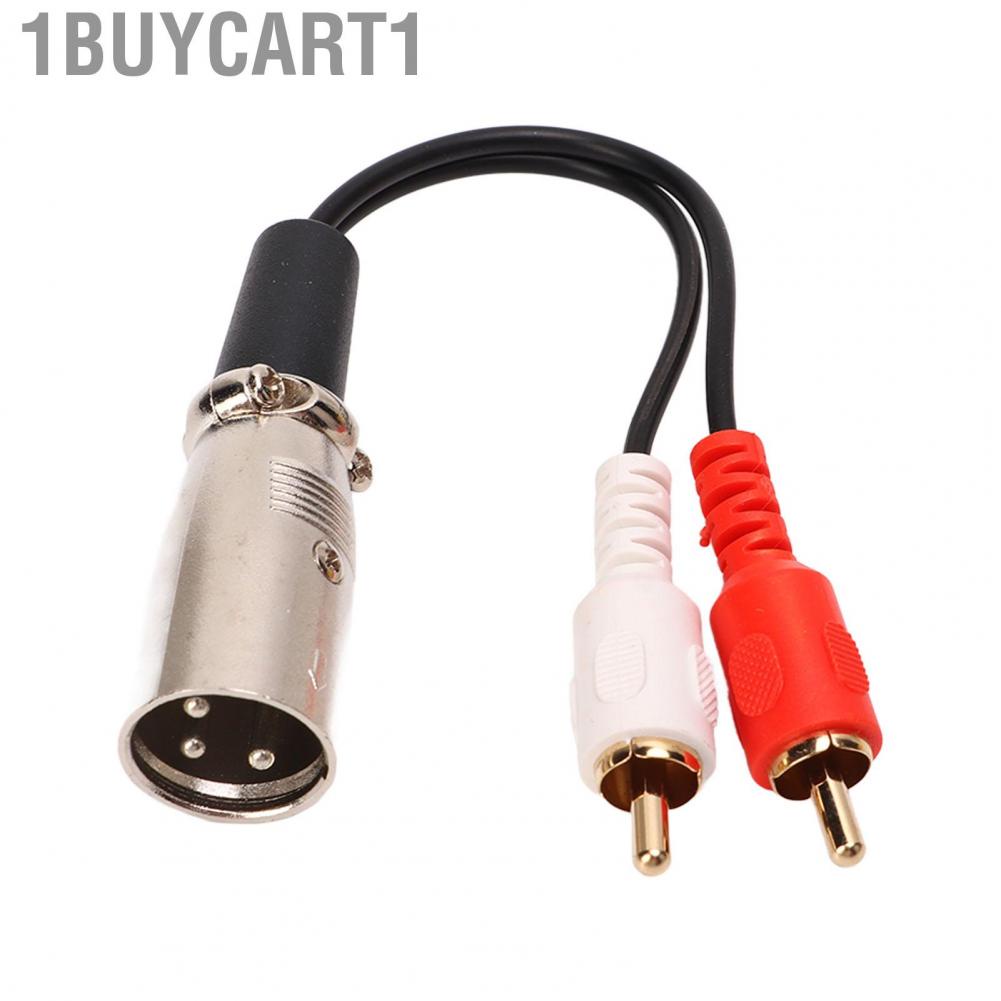 1buycart1 Dual RCA To XLR Cable  Adapter Long Life for Microphone