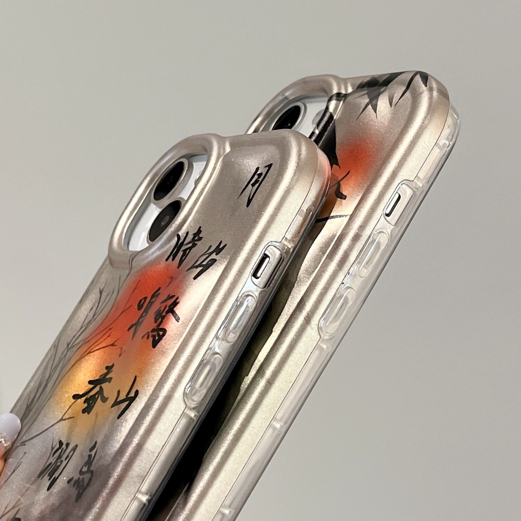 Ốp Điện Thoại TPU Chống Sốc In Hình Vẽ Cây Tre Dành Cho Apple IPhone 14 13 12 11 Pro Max