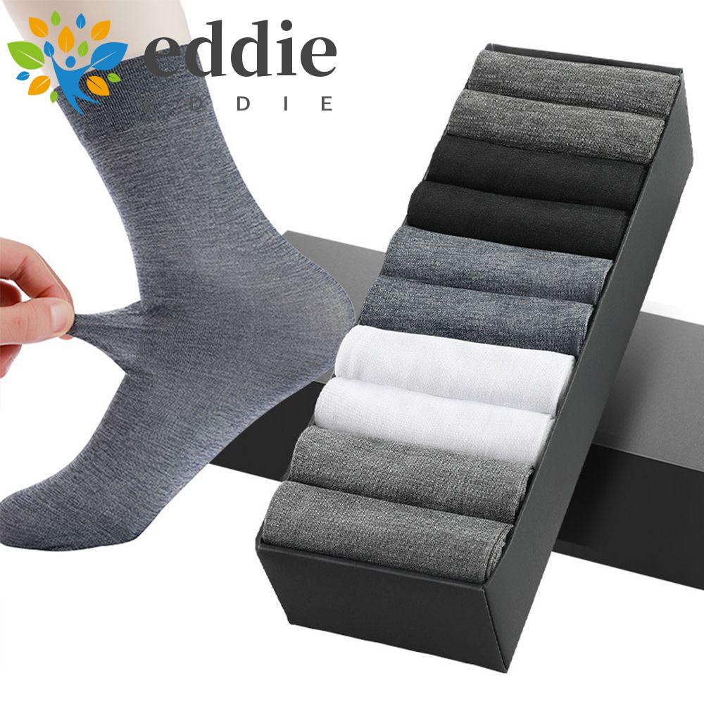 Hộp 10 Đôi Tất Cotton Màu Trơn Thời Trang Công Sở Cho Nam Giới Hiệu 26Eddie