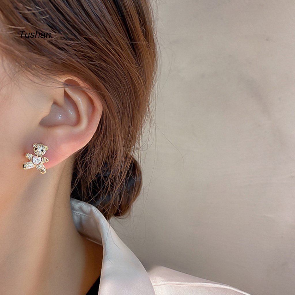 Khuyên Tai Hình Trái Tim Đơn Giản Dễ Thương Dành Cho Nữ