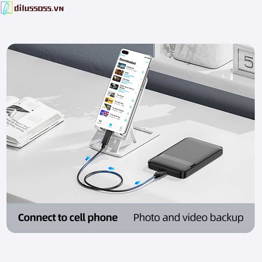 Hộp Đựng Ổ Cứng SSD 2.5 Inch 5 / 6Gbps SATA Sang USB3.0 / Type-C HDD