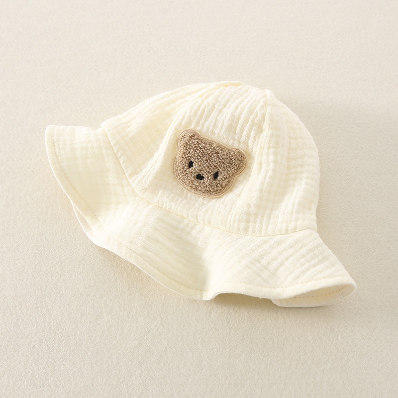 Bộ Áo Liền Quần Sát Nách Vải Cotton Thêu Hình Gấu Dễ Thương Thời Trang Mùa Hè Cho Bé