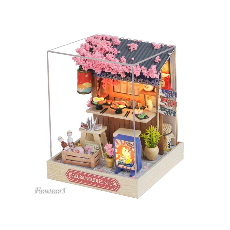 [Fenteer1] Bộ Dụng Cụ Làm Mỳ Cho Nhà Búp Bê Hoa Anh Đào Mini