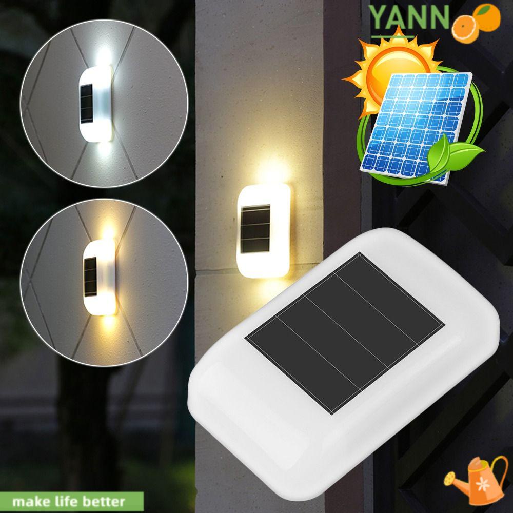 Đèn Đường Sử Dụng Năng Lượng Mặt Trời Gắn Tường Chống Nước Trang Trí Sân Vườn Ban Đêm