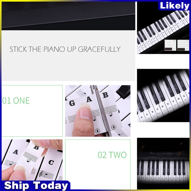 Miếng Dán Phím Đàn Piano Điện 88 Phím Trong Suốt