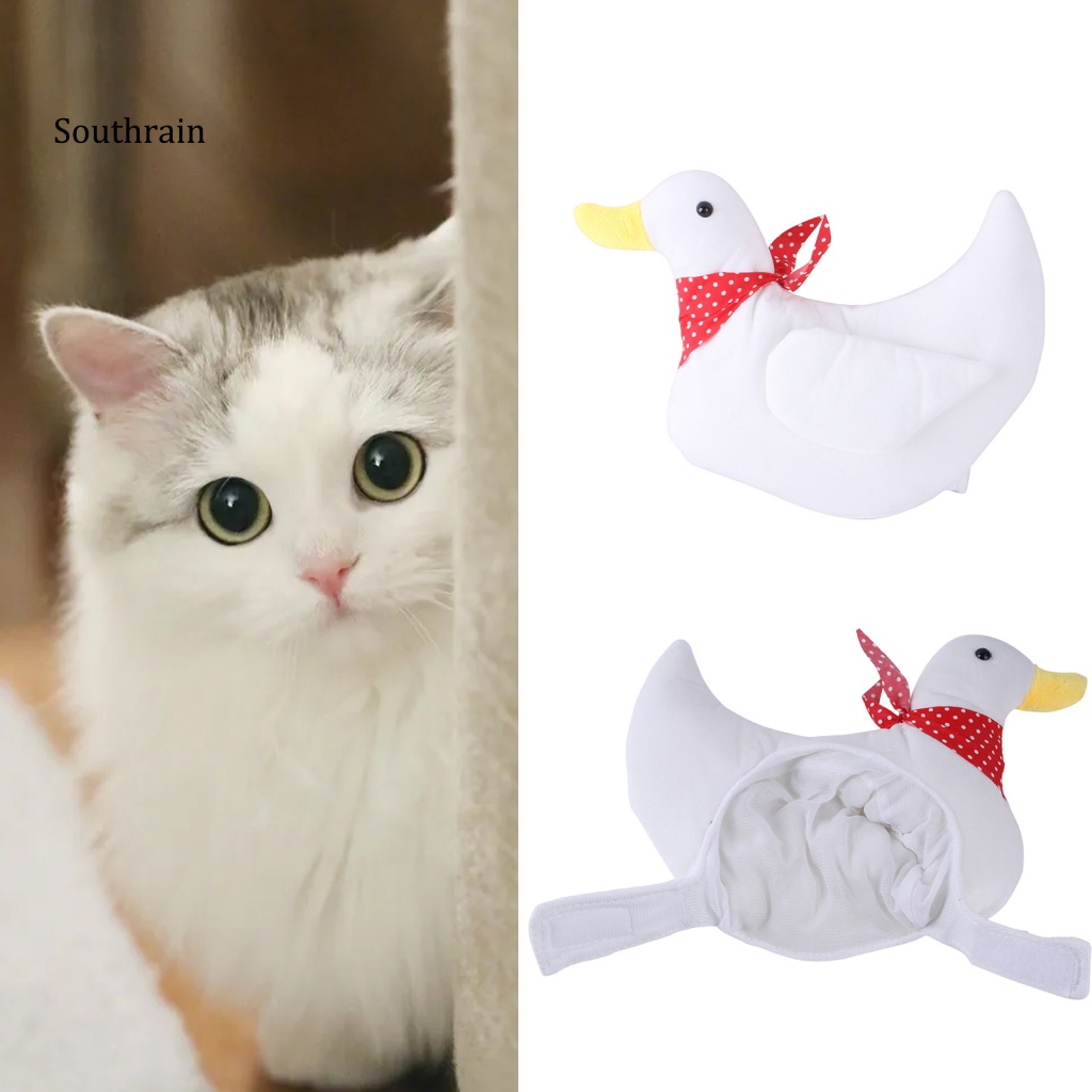 Mũ Đội Bằng Polyester Hình Vịt Có Thể Điều Chỉnh Dành Cho Thú Cưng