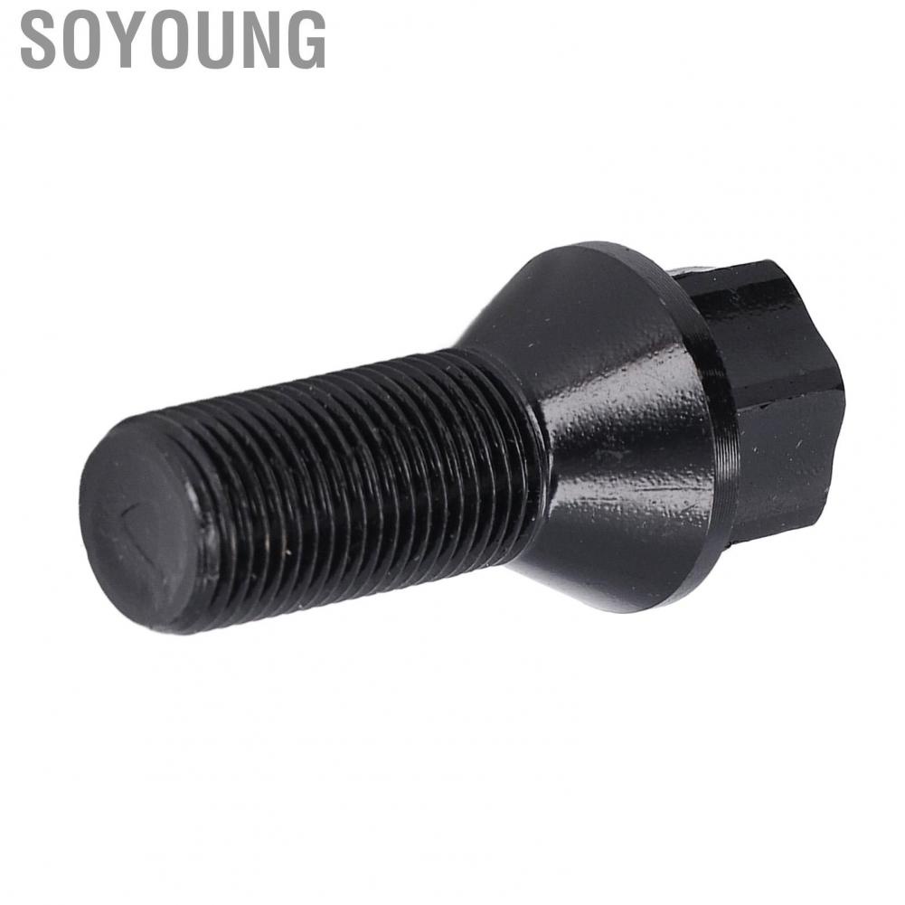 Soyoung Wheel Lug Bolt  Cold Forged Steel Locks Screw Black for Car