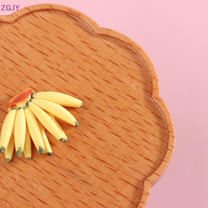 1 Quả Chuối Giả Bằng Nhựa Resin 1: 12 Trang Trí Nhà Búp Bê Mới