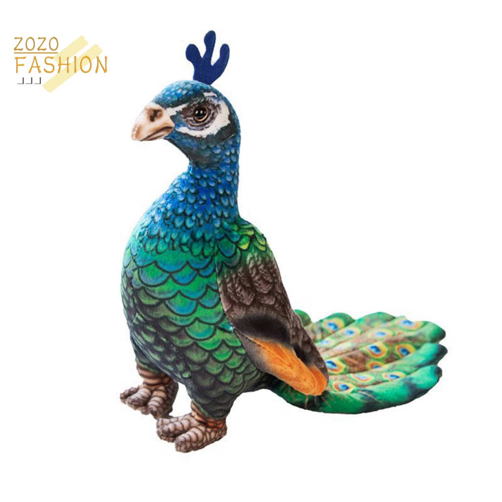 Chim Công Nhồi Bông Đồ Chơi Đàn Hồi Tốt Dành Cho Bé