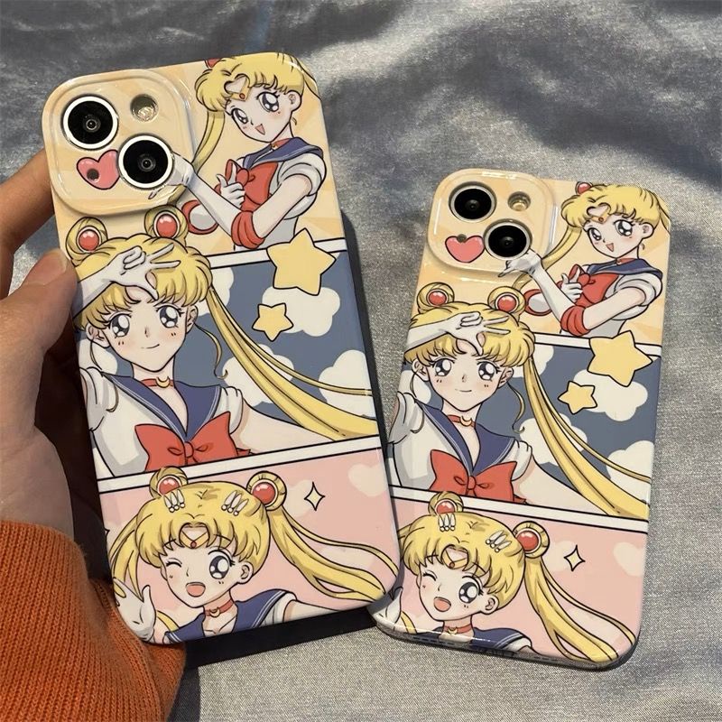 Ốp Điện Thoại Siêu Mỏng Họa Tiết Thủy Thủ Mặt Trăng Dễ Thương Cho iPhone12 XR13XS 1411 / Pro 5CJZ