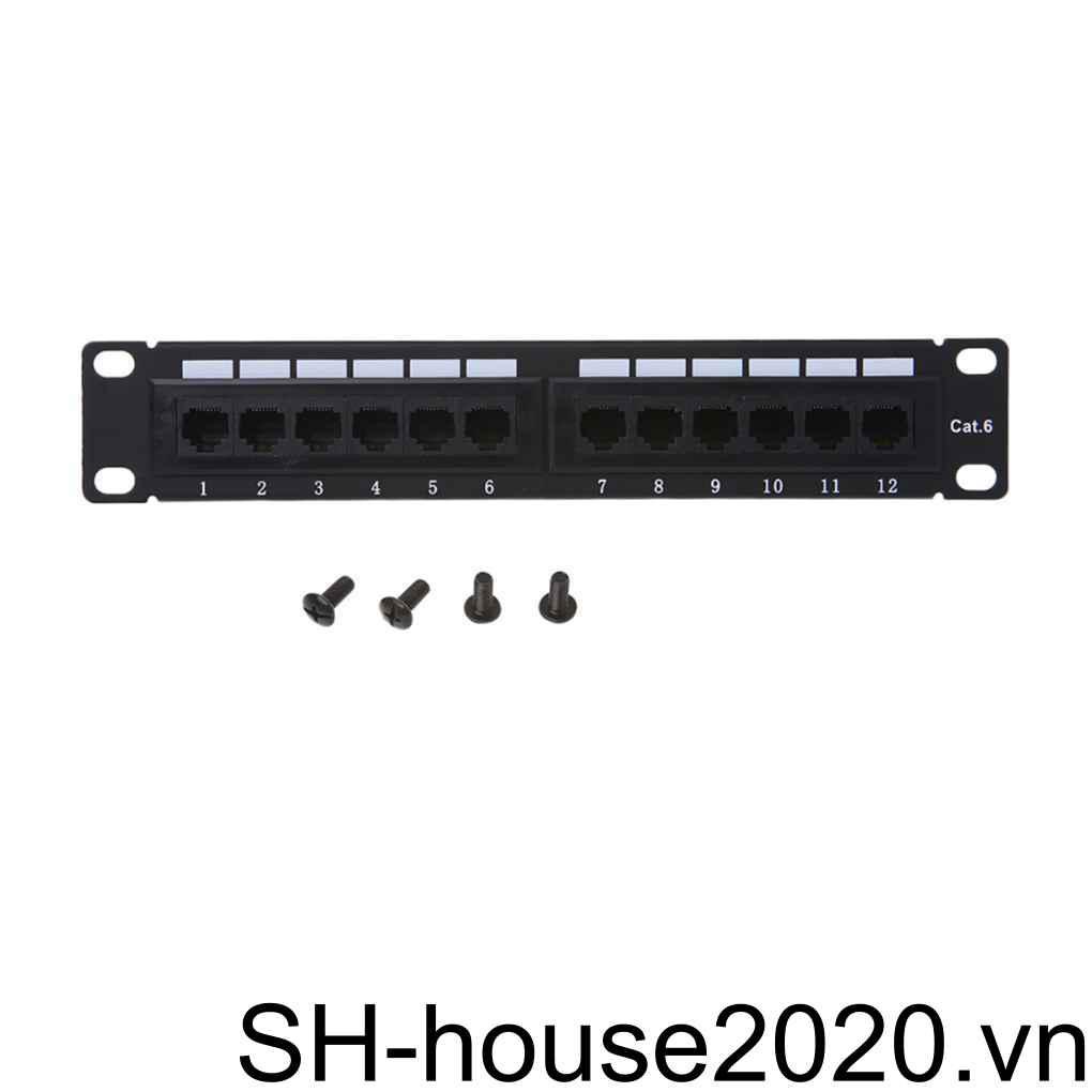 Bảng Điều Khiển Xoắn 12 Cổng GL-4013 10 Bề Mặt Với Giá Gắn Tường Cat6 Vá 4