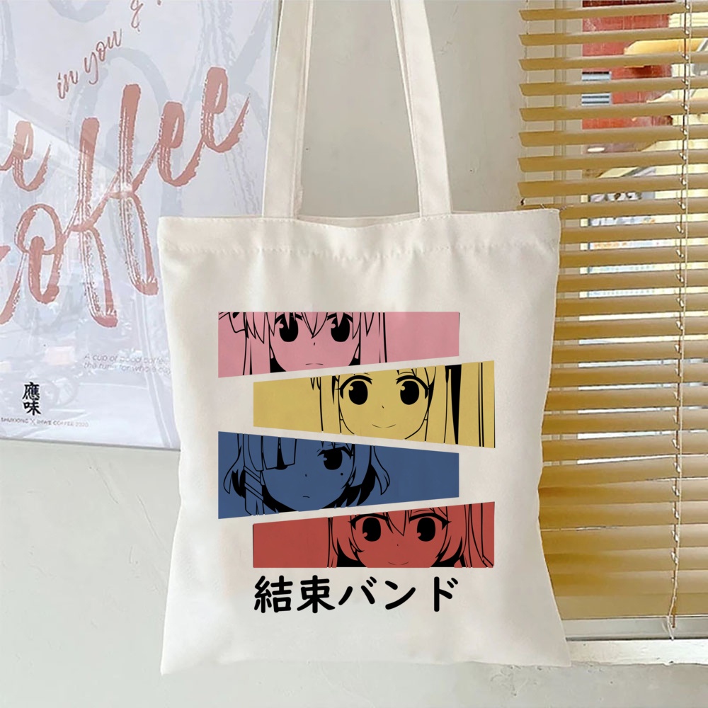 Bocchi Túi Xách tote In Họa Tiết anime the rock gotou hitori Cho Nữ