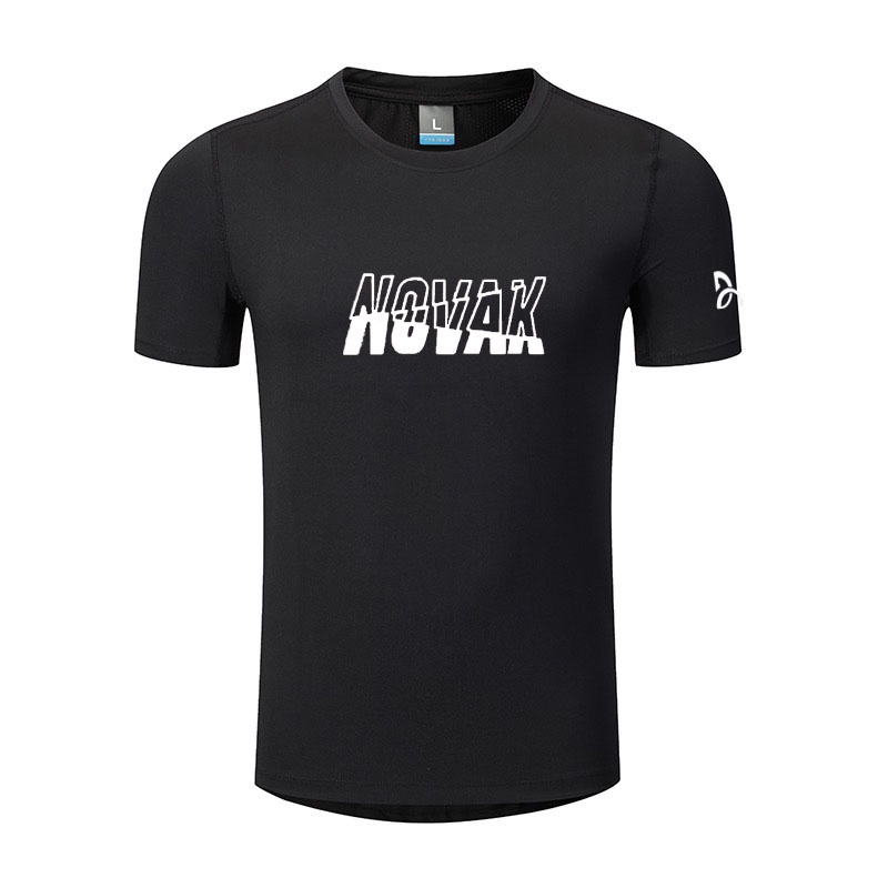 Djokovic Áo Thun cotton Tay Ngắn Cổ Thuyền Phong Cách Thể Thao Mùa Hè Cho Nam Và Nữ