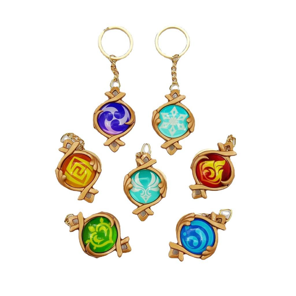 Móc Khóa Kim Loại Hình Nhân Vật Game Genshin Va Chạm Fontaine