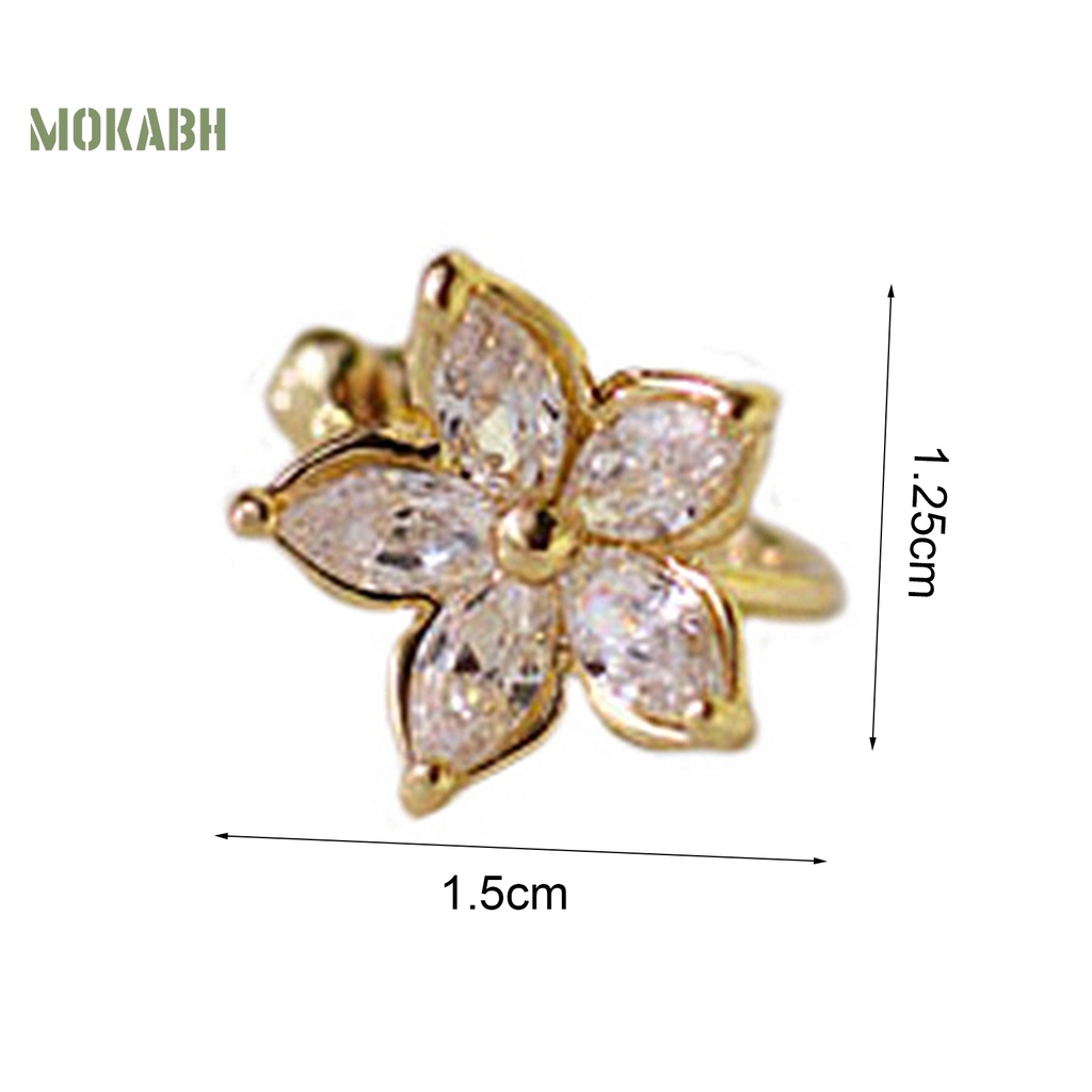 1 Khuyên Tai Hợp Kim Hình Chữ U Không Phai Màu Không Dễ Gỉ