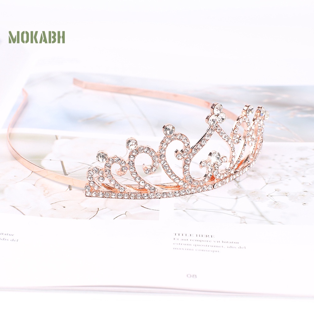 Vương Miện Hợp Kim Rỗng Hình Trái Tim Trang Trí Lễ Hội Cho Bé