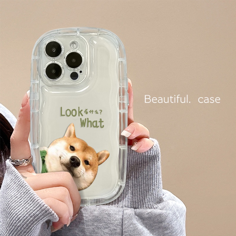 Ốp Điện Thoại Silicon TPU Mềm Trong Suốt Chống Sốc In Hình Cún Dễ Thương Cho IPhone 13 11 14 12 Pro XS Max X XR 7 + 8 Plus
