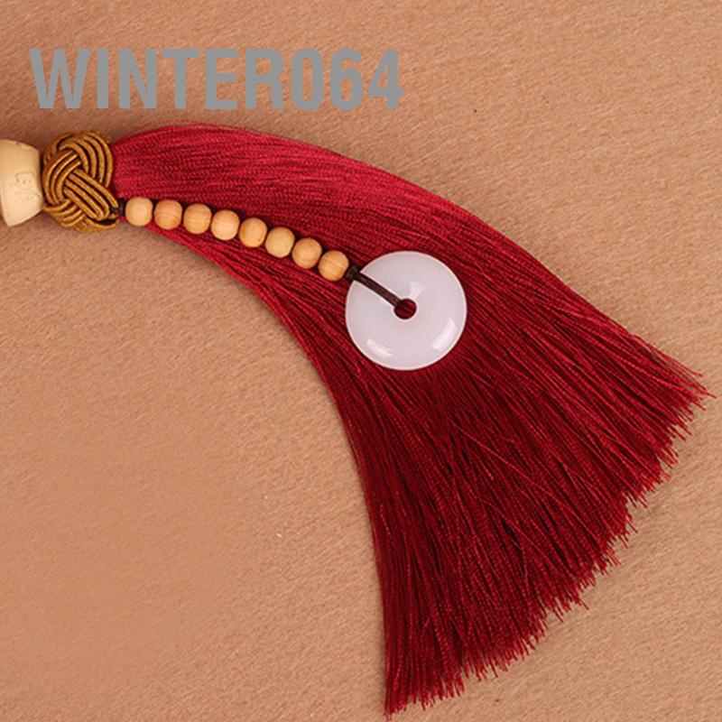 Winter064 Xe Ô Tô Mặt Dây Chuyền Trang Trí Chạm Khắc Hoa Sen Gương Chiếu Hậu Treo Vật Kiểu Dáng Phụ Kiện May Mắn