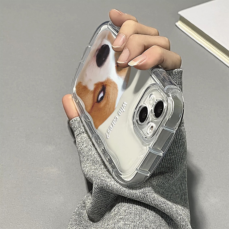 Ốp Điện Thoại Silicone Mềm Trong Suốt Chống Sốc In Hình Chú Chó Arrogant Cho IPhone 14 13 12 11 Pro Max XS X XR 8 + 7 Plus