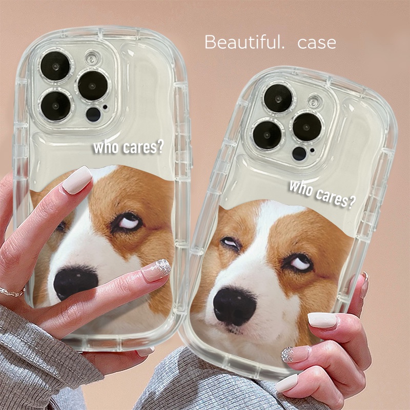 Ốp Điện Thoại Silicone Mềm Trong Suốt Chống Sốc In Hình Chú Chó Arrogant Cho IPhone 14 13 12 11 Pro Max XS X XR 8 + 7 Plus
